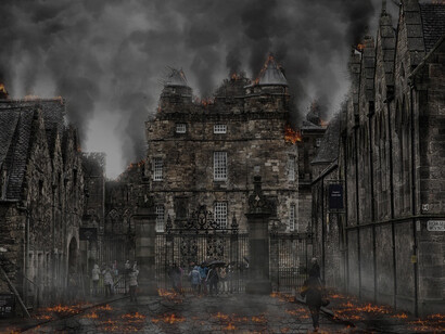 The fear of a world war and impending Armageddon looms over humanity, overshadowed by the potential for widespread destruction and devastation