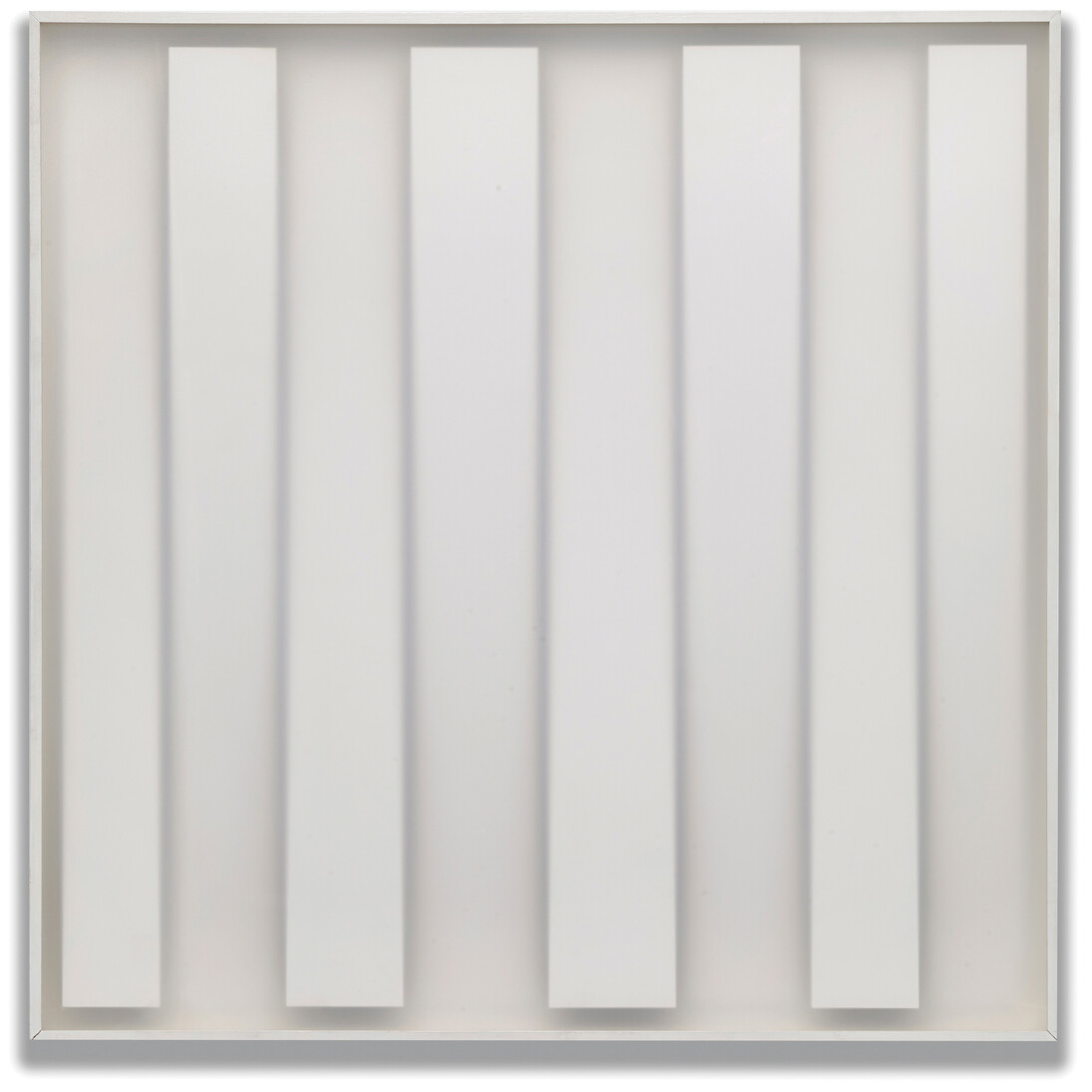 Klaus Staudt, 1/651, Rhythmisch (Rhythmic), 1987, Card and plexiglas, 106 x 106 x 6 cm, 41 3/4 x 41 3/4 x 2 3/8 inches
