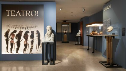 Museo del Ara Pacis presenta las difíciles vivencias de los actores y de los otros grandes protagonistas del mundo teatral en la antigua Roma, Italia