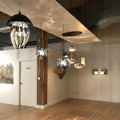 Custom Luxory Glass & Light Works. Courtesy of Tansey Contemporary