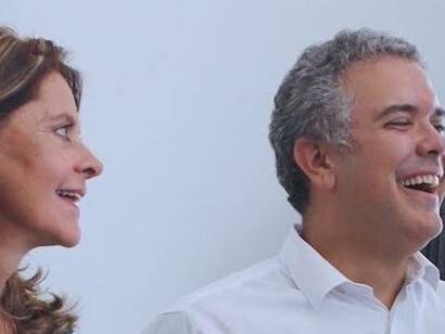  Marta Lucía Ramírez, vicepresidenta de Colombia, con Iván Duque