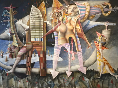 Nikolay Panayotov, On the cold planet (detail), 1990. Courtesy of the National Gallery