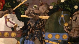 Paolo Uccello, Battaglia di San Romano, Londra National Gallery, particolare
