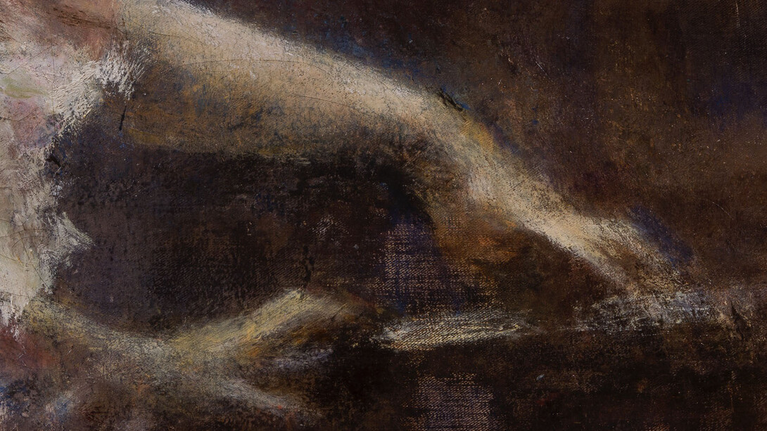 Tranquillo Cremona, Melodia (part.), 1874-1878, olio su tela, 115x129 cm