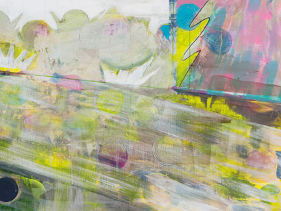 Yuichi Yokoyama, Color Engineering 96-97, 2010, acrylic on canvas, 53 x 72,7 cm. Courtesy Yuichi Yokoyama, galerie anne barrault, galerie Nanzuka, galerie Urano
