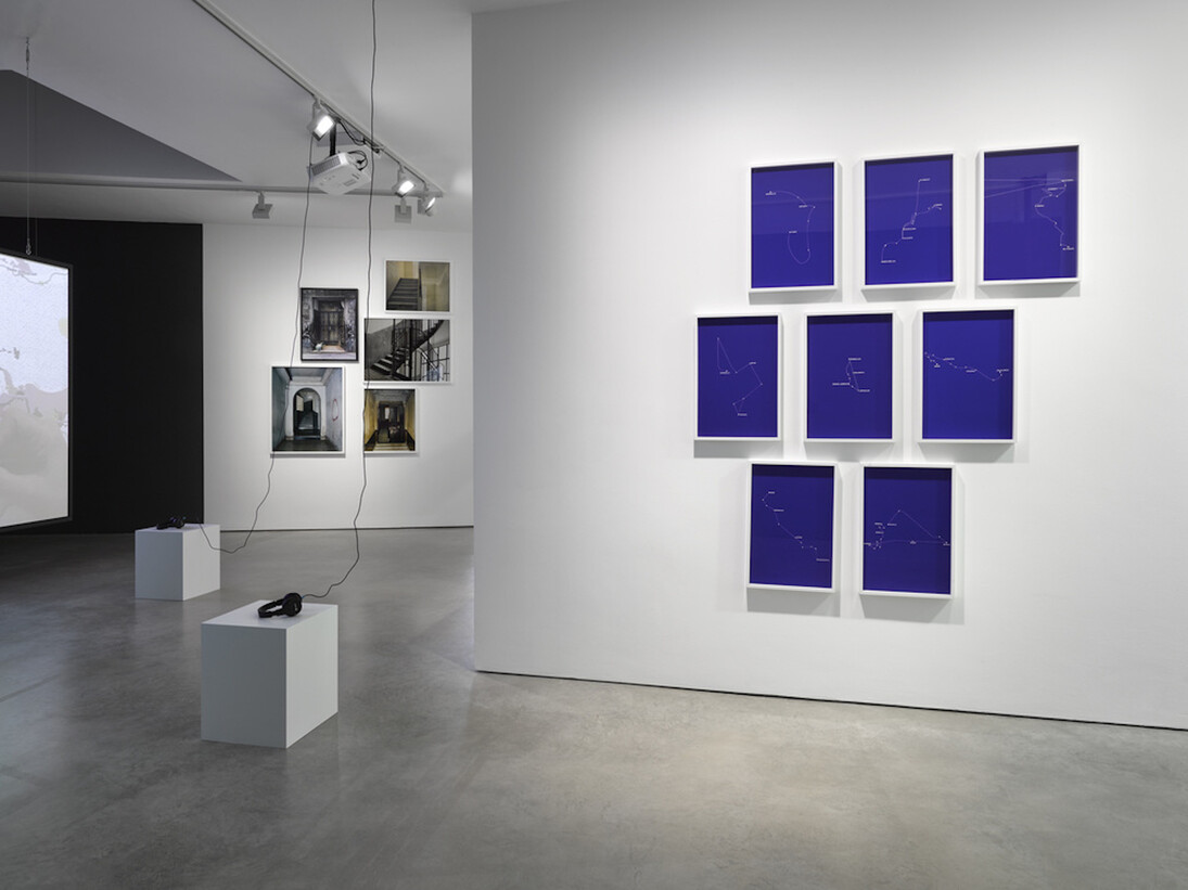 Bouchra Khalili, Exhibition view. Courtesy of Lisson Gallery