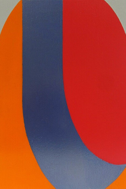 Tom Phelan, Lipstick series 29, oil on wood, 20 x 16 cm