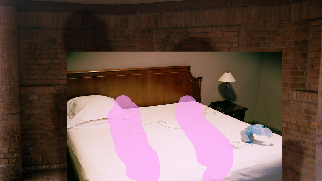 Lucas Blalock, The Sleepers, 2016, archival inkjet print, 59 x 75 cm (framed). Courtesy of the artist and Ramiken Crucible, New York.

