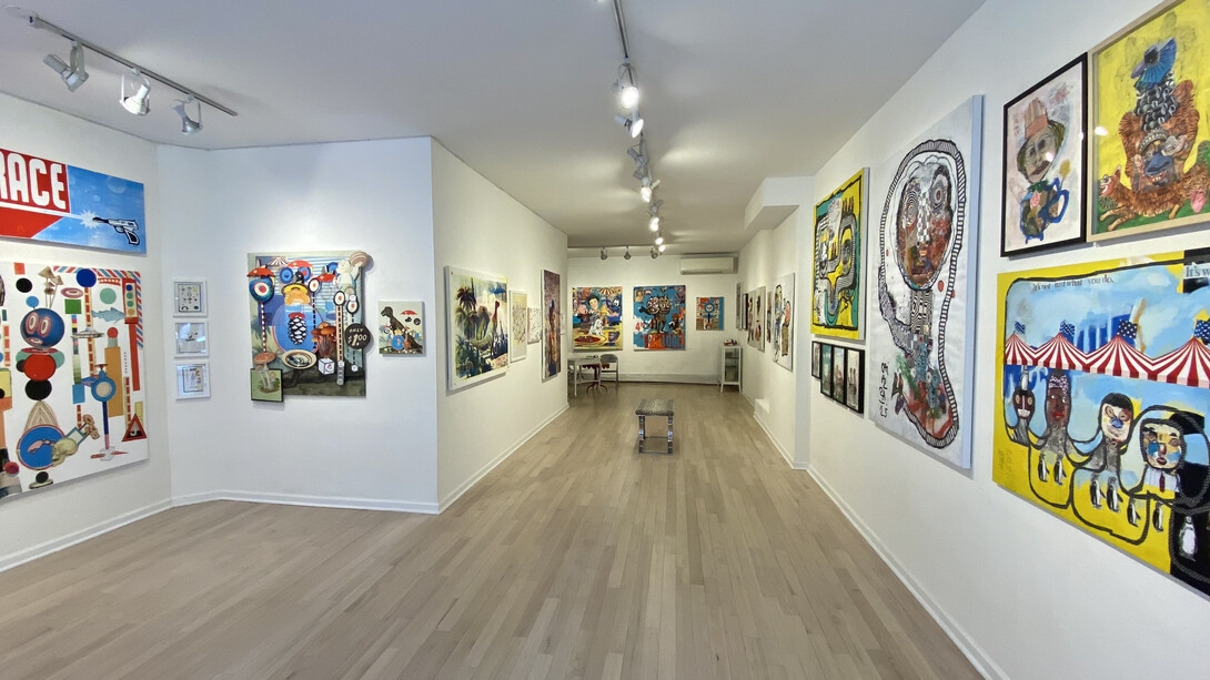 Alejandro Caiazza and Doug Groupp, Fun house, exhibition view. Courtesy of Van Der Plas Gallery