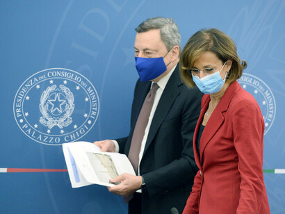 Marta Cartabia e Mario Draghi