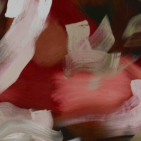 Elise Ansel, 'Pink Angels for Delacroix', 2019, oil on linen, 48 x 60 inches © the artist, courtesy of Cadogan Contemporary