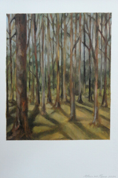 Mauricio Parra, Pinheiros do lago, 38,5 x 28,8cm. Courtesy of Galeria Mezanino 