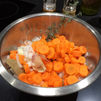 Préparation de la marinade  