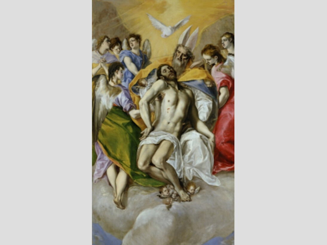 The Holy Trinity, 1577 - 1579. Oil on canvas, 300 x 179 cm. Courtesy of Museo del Prado
