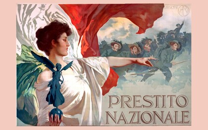 Il titolo irredimibile non promette la restituzione di un debito, ma la continuità di una fiducia tra Stato e risparmiatore. In copertina: Mario Borgoni, Prestito nazionale, 1918. Collezione privata