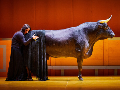 «Liebestod (El olor a sangre no se me quita de los ojos–Juan Belmonte)», Angélica Liddell, 2021. Fotografía: Christophe Raynaud de Lage, Festival d'Avignon