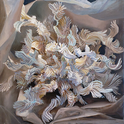 Andrea Kantrowitz, Stellae, 30 x 30 inches, oil on canvas, 2020 