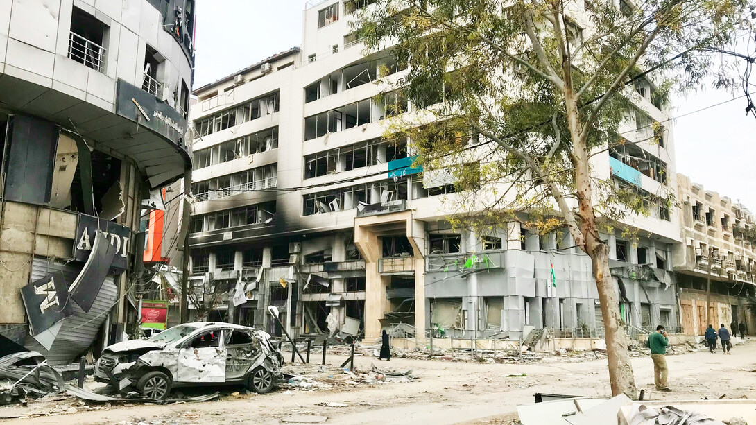 Destruction in Gaza, Palestine