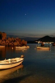 Przno, il mare al tramonto