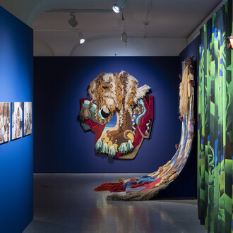 Christoph Hefti. The missing cat und andere textile storys, ausstellungsansicht. Mit freundlicher genehmigung des Museums für Gestaltung