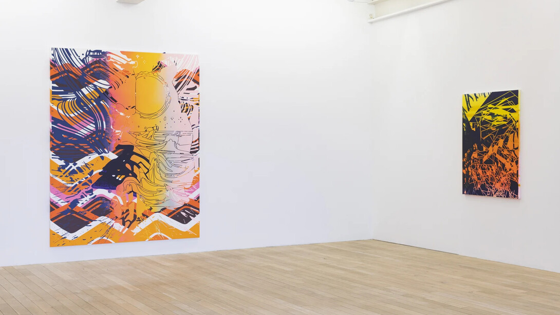 Christine Streuli, Upscape, exhibition view. Courtesy of Galerie Peter Kilchmann