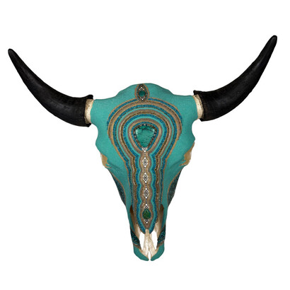 Ali Rouse, Blue buffalo (detail). Courtesy of Canyon Road Contemporary Art
