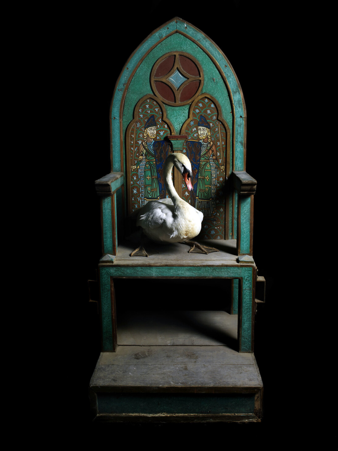 Marco Schifano, Cigno, 2012, stampa su carta baritata montata su alluminio, 140 x 104 cm, Ed. 1/3 +2 P.A