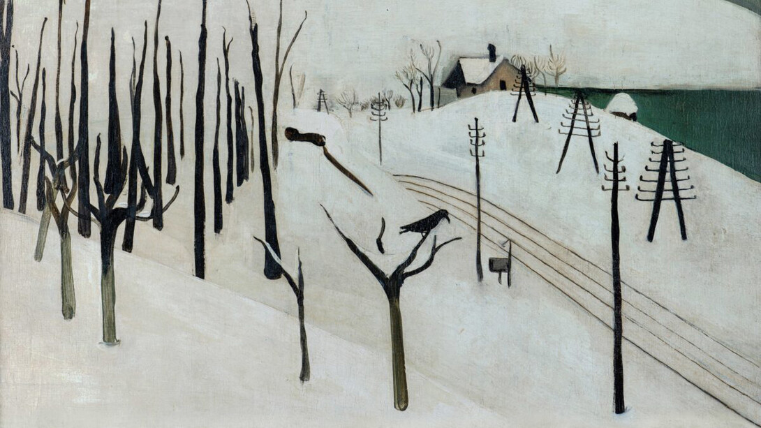 Amrita Sher-Gil, Winter, Zebegény (Hungary) (detail), January 1939. Courtesy of Drents Museum 