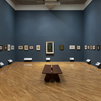 Ismael Nery, Moderne falle, ausstellungsansicht. Mit freundlicher genehmigung der Pinacoteca