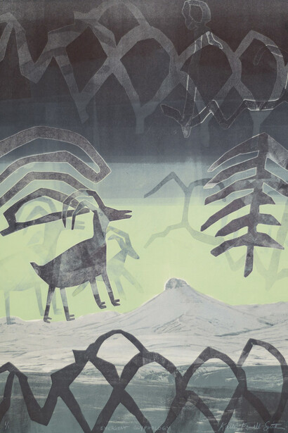 Ka’ila Farrell-Smith, Emergent glyphology (8/15) (detail), 2024. Courtesy of Russo Lee Gallery