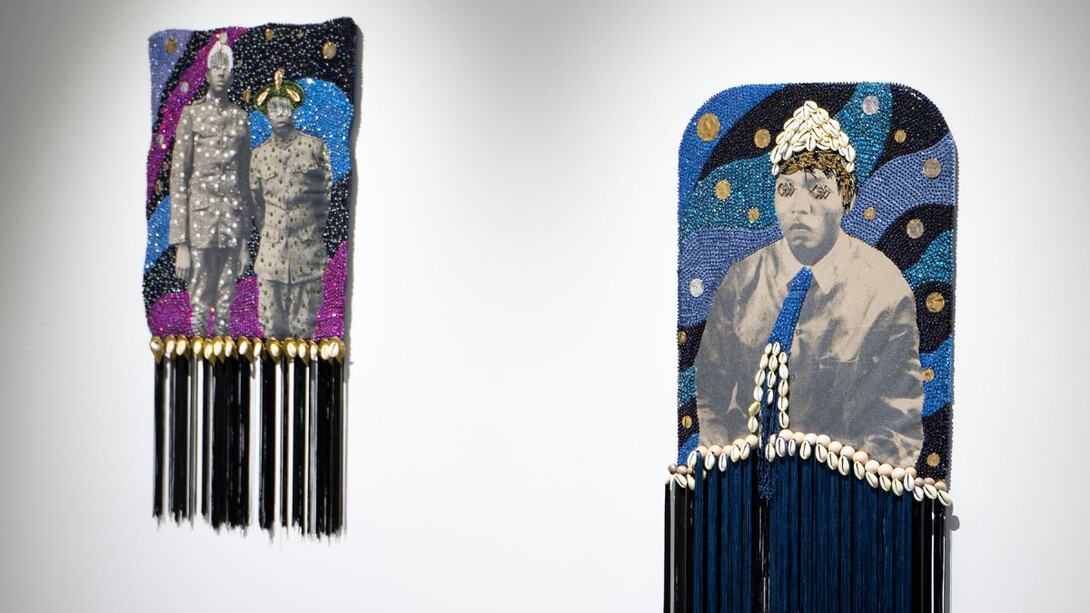 Demetri Broxton, Ancestral echoes, exhibition view. Courtesy of Patricia Sweetow Gallery