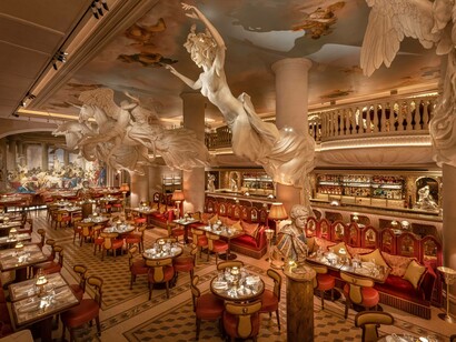 View of the ceiling at Bacchanalia, London, UKJohnny Stephens Photography