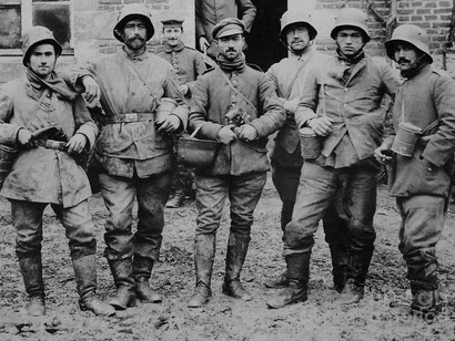 Deutsche Soldaten während des Ersten Weltkrieges