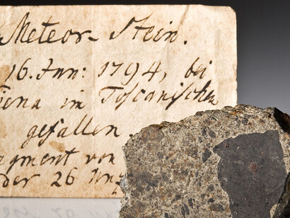 Meteorites. Courtesy of Museum für Naturkunde