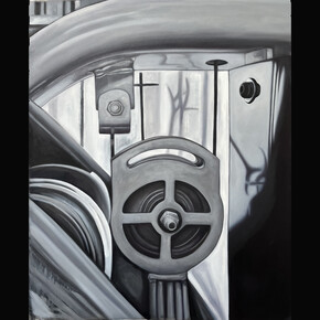 Marika Thunder,
Agnes, 2023.
Oil on canvas,
60 x 50 in,
152.4 x 127 cm. Courtesy of the artist and Micki Meng Gallery