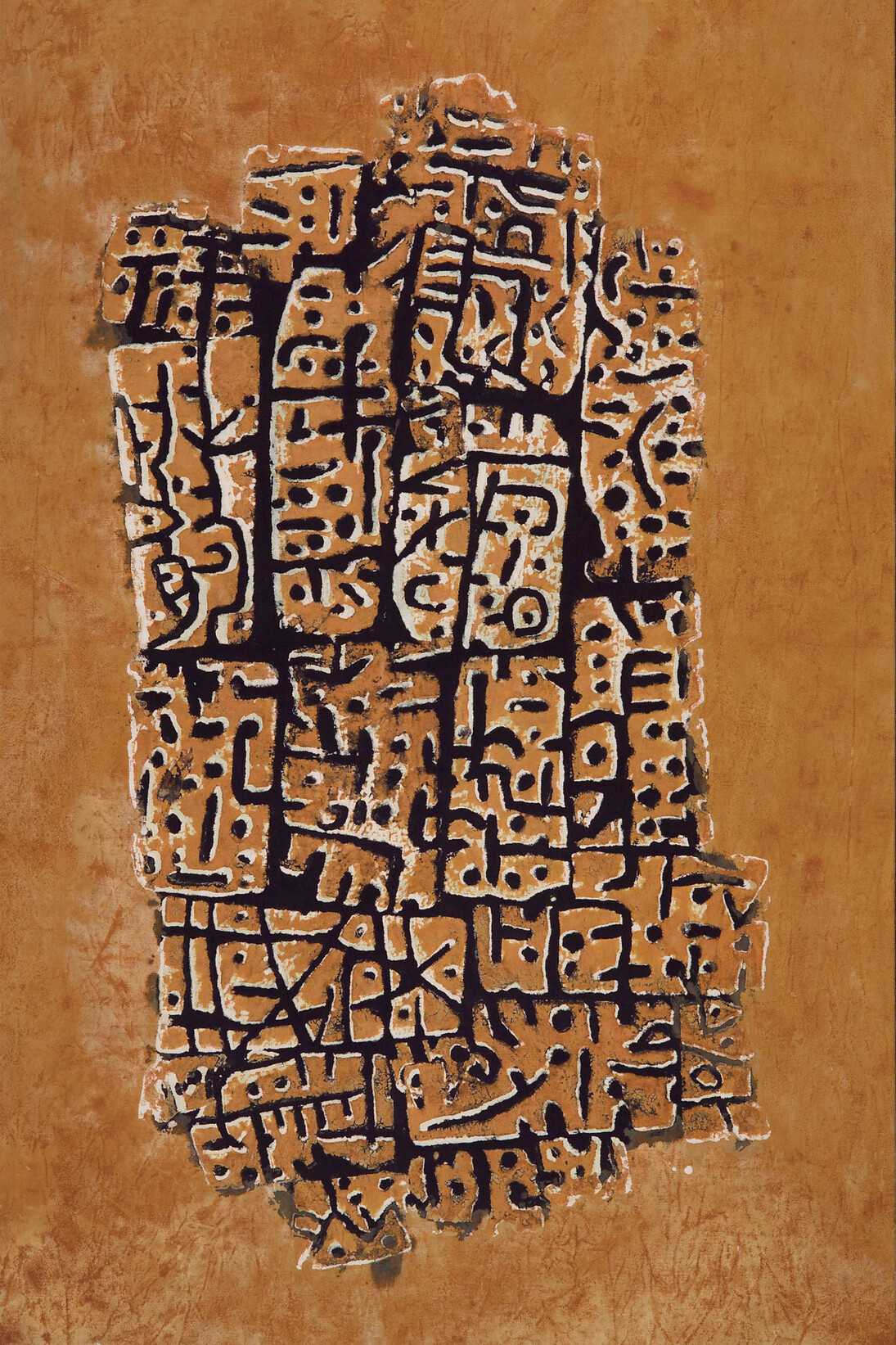 Moustafa Fathi, Untitled, 2006, Mixed media on canvas,  141 x 85 cm