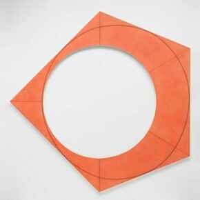 Robert Mangold, Angled Ring I, 2011, acrylic and black pencil on canvas, 96-1/8 x 96 in. (244.2 x 243.8 cm)