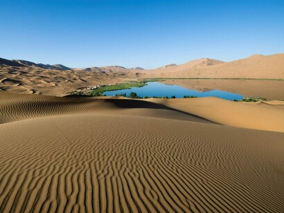 Oasis en medio del desierto