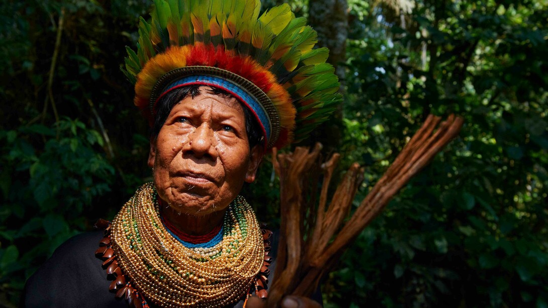 Líder indígena de la Amazonía