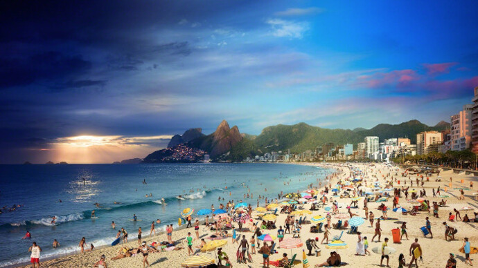 Day to Night. Courtesy of Bryce Wolkowitz Gallery