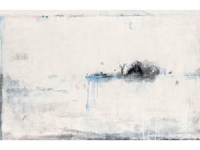 Yan Shanchun (b. 1957), Ruangong Islet #6, 2008, Acrylic on canvas, mixed media, 39 1/2 x 59 in (100 x 150 cm)