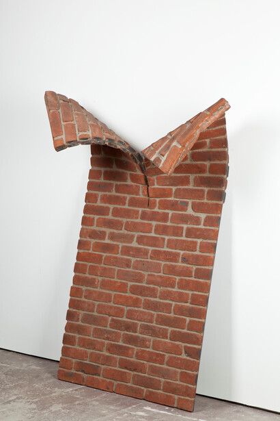 Alex Chinneck, Brick Study C, 2012, Bricks, mortar and steel, edition of 4, 177 x 100 x 60 cm

