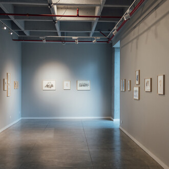 Kevin Mancera, Todo esto será un desierto, vista de exhibición. Cortesía de la Galería Policroma