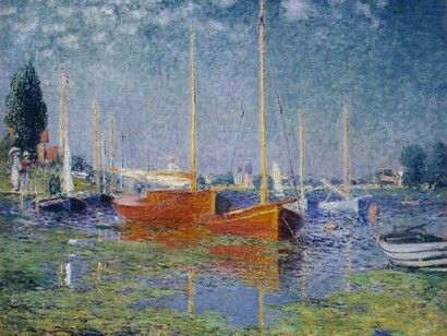 Claude Monet, Le barche rosse ad Argenteuil