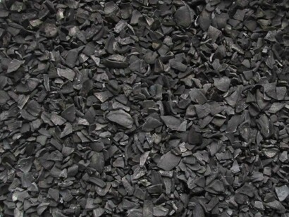 Fragmentos de carbón