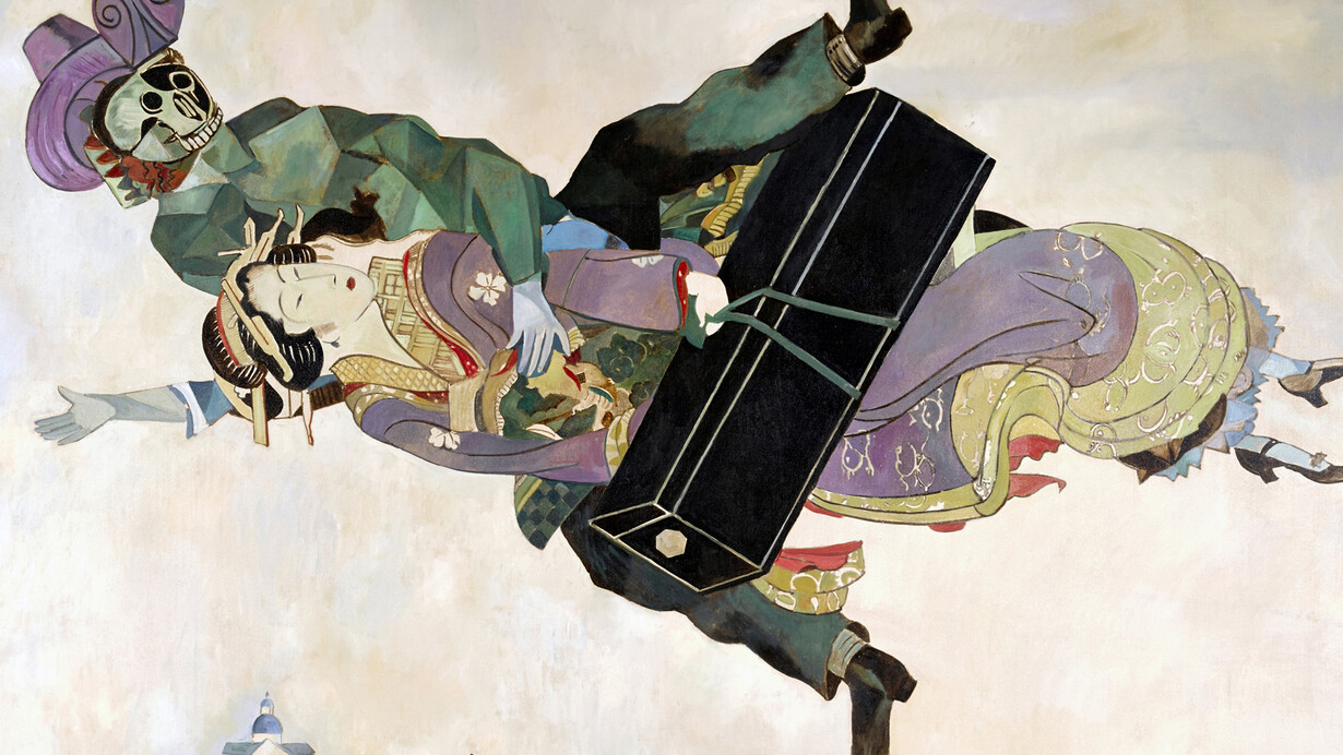 Wolfe von Lenkiewicz, Over the Town/Autumn, 2009, Oil on canvas, 280 x 370 cm (110.2 x 145.6 in)