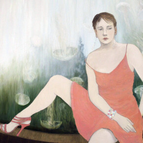 Joan Barber,Captive Sea, 2010, Oil on Canvas, 40 x 50 inches