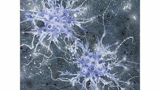 Campi magnetici, 2013, Acrylic on canvas, 31 1/2 x 31 1/2 inches , 80 x 80 cm © 2014 Alberto Di Fabio. Courtesy Gagosian Gallery