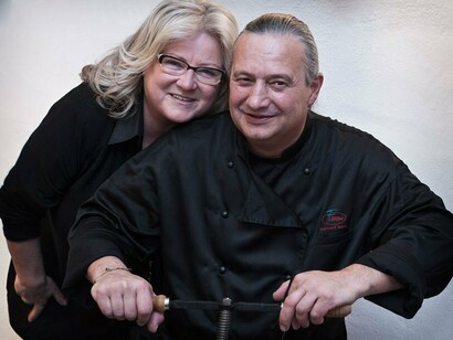 Burkhard Bacher con la moglie Annelies © Arnold Ritter