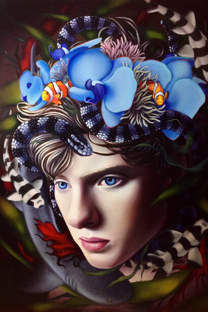 Ryan Martin, The Noose, 2014, oil on canvas, 48 x 36 inches